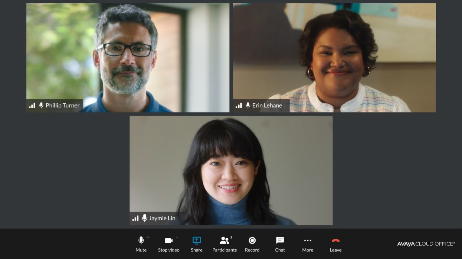 screenshot of Avaya Cloud Office